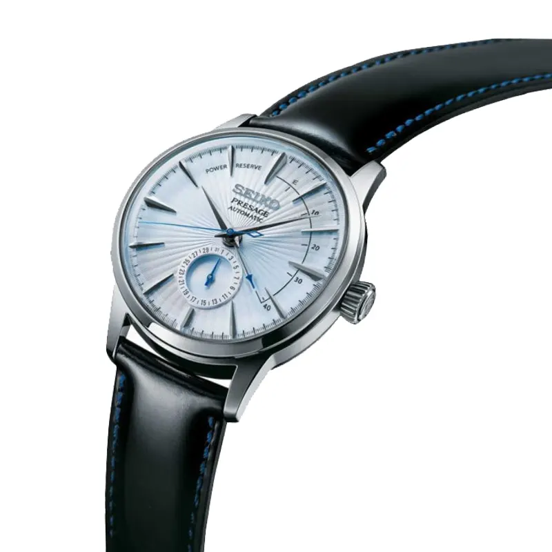 Seiko Presage Corporation Cocktail Time 'Skydiving' Ice Blue Men's Watch | SSA343J1